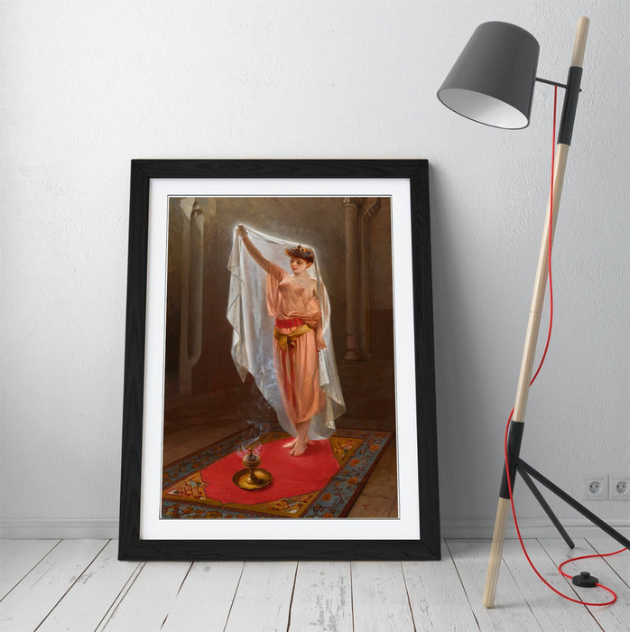 Framed Art Poster - Luis Ricardo Falero Oriental Beauty Print | Handmade Wall Art