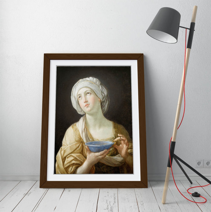 Framed Wall Art - Guido Reni Portrait Poster Print | Handmade UK Woodgrain Frame