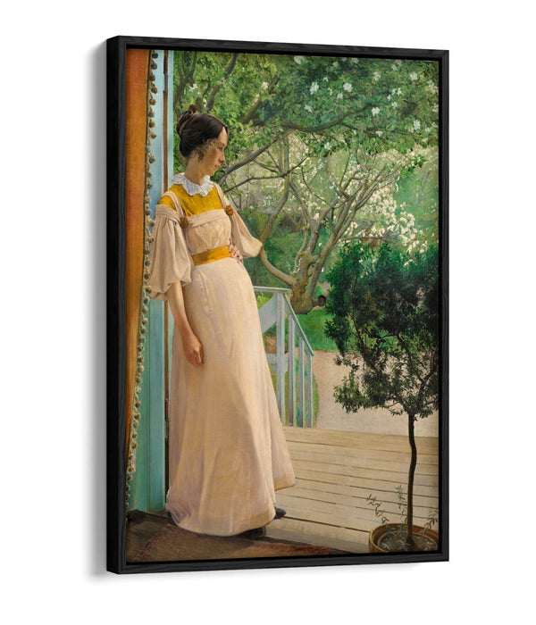 Float Effect Canvas Art - L.A Ring Artist's Wife | Premium Varnish Finish, Ready To Hang
