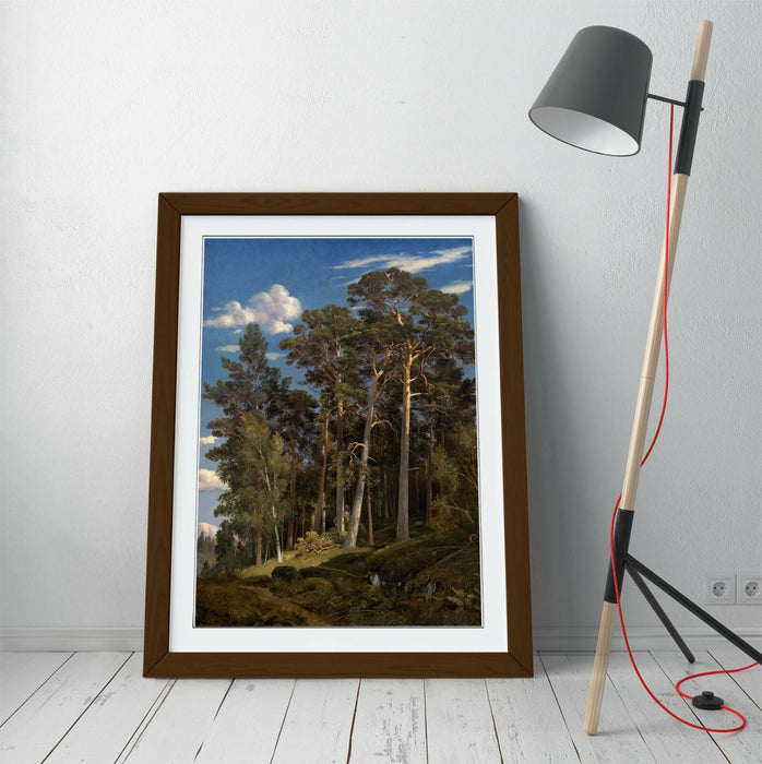 IVAN SHISHKIN, PINE FOREST -WALL ART FRAMED POSTER PICTURE PRINT ARTWORK