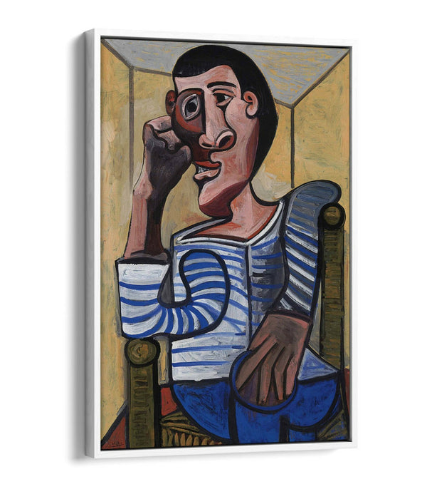 PABLO PICASSO THE SAILOR -FLOAT EFFECT CANVAS WALL ART PIC PRINT- BROWN