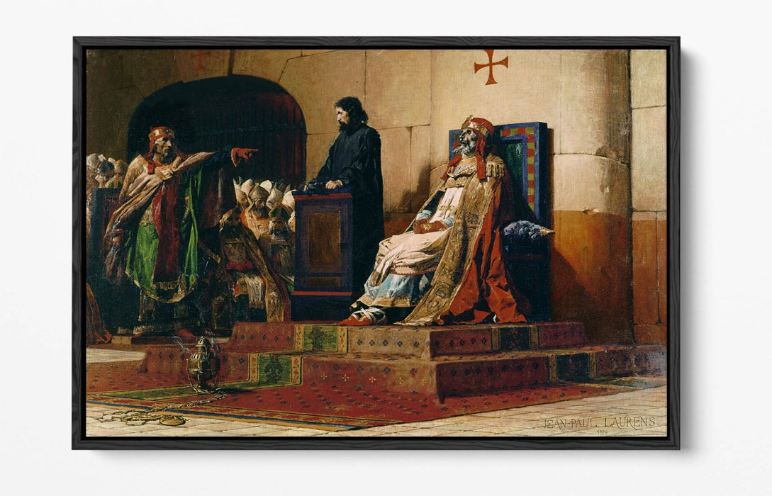 JEAN-PAUL LAURENS, THE CADAVER SYNOD -FLOAT EFFECT CANVAS WALL ART PIC PRINT