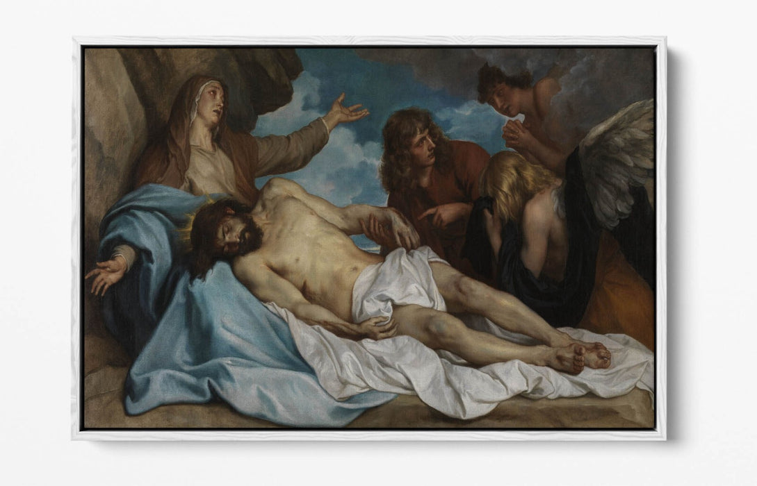 ANTHONY VAN DYCK, LAMENTATION OF CHRIST -FLOAT EFFECT CANVAS WALL ART PRINT