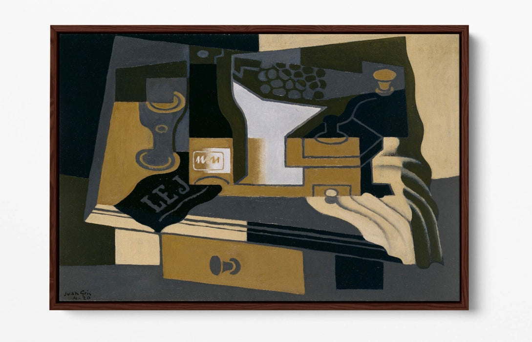 JUAN GRIS, COFFEE GRINDER -FLOAT EFFECT CANVAS WALL ART PRINT