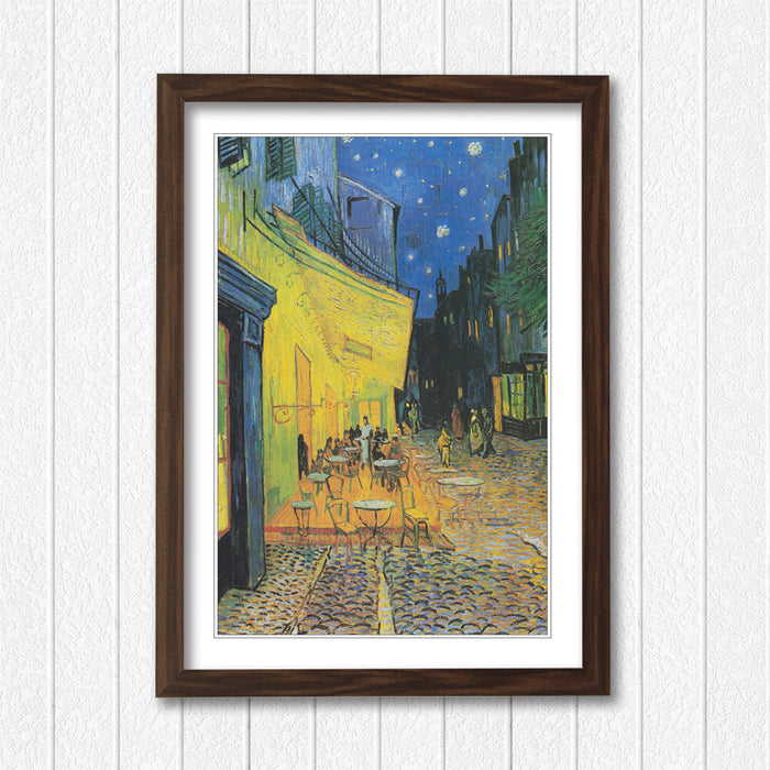 Van Gogh Wall Art – Framed Painting Print With Woodgrain Frame | Museum Quality