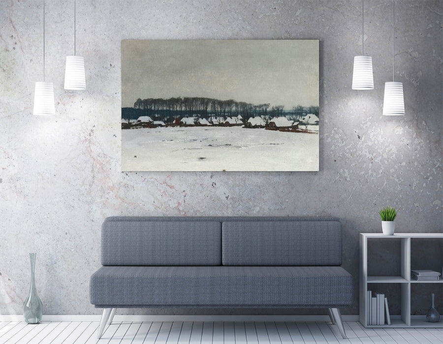Winter Landscape Canvas | Handmade Canvas Wall Art With Premium Varnish Finish