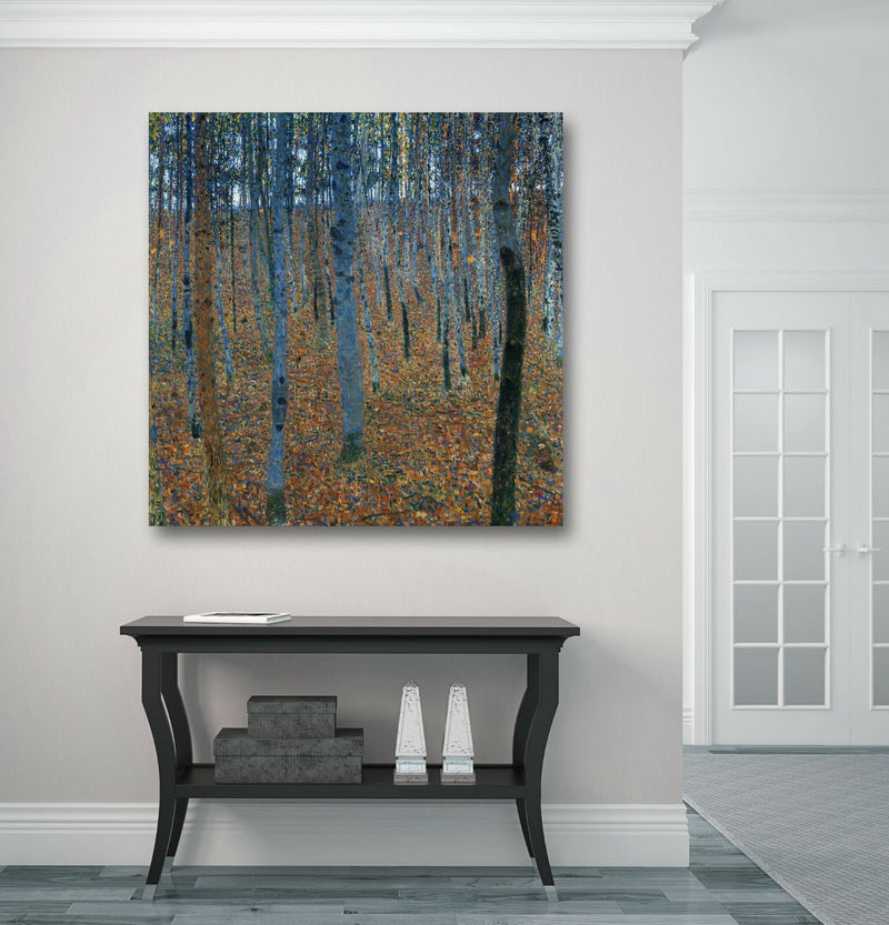 Canvas Wall Art Gustav Klimt Beech Grove Painting | Framed Canvas Print