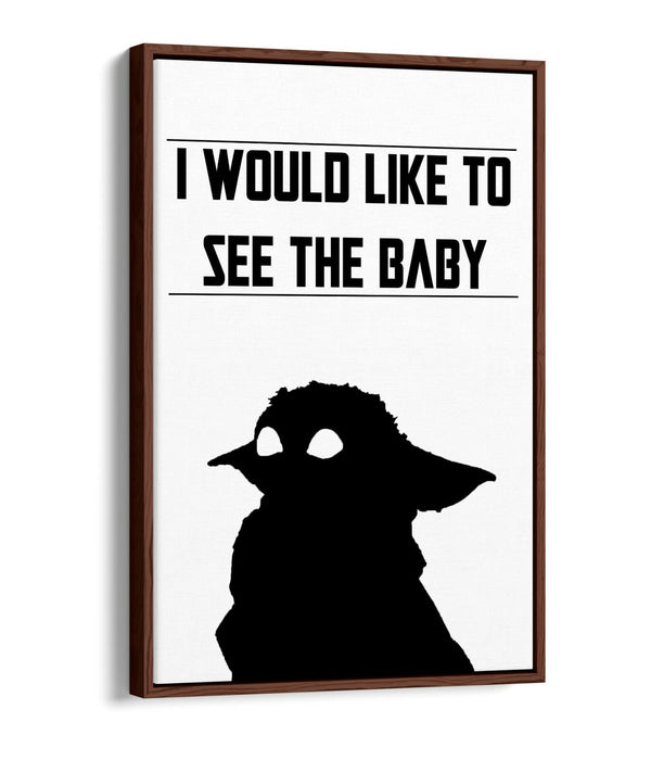 THE MANDALORIAN STAR WARS STYLE QUOTE -FLOAT EFFECT CANVAS ART PRINT