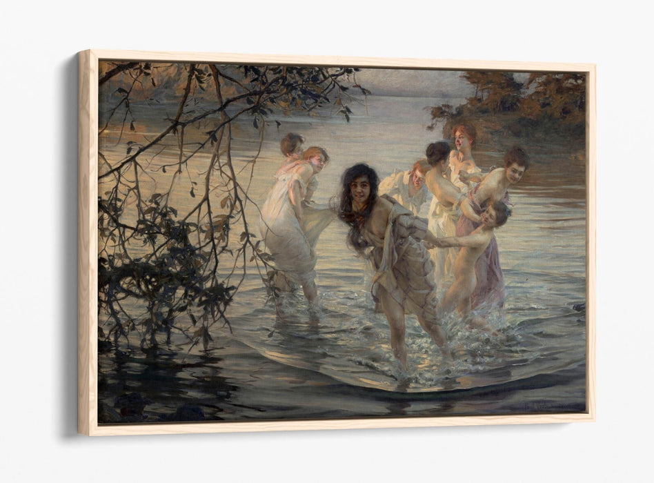 Canvas Wall Art - Paul Emile Chabas Dancing Nymphs | Float Effect, Premium Frame