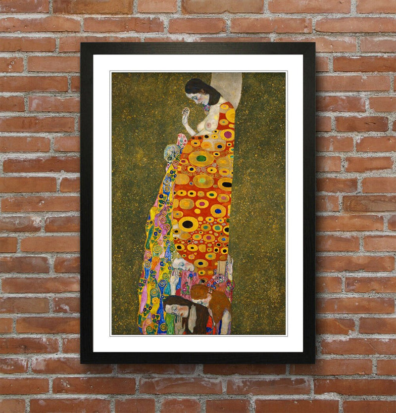 Canvas Wall Art – Framed Gustav Klimt Print | Love Hope Artwork, Handmade