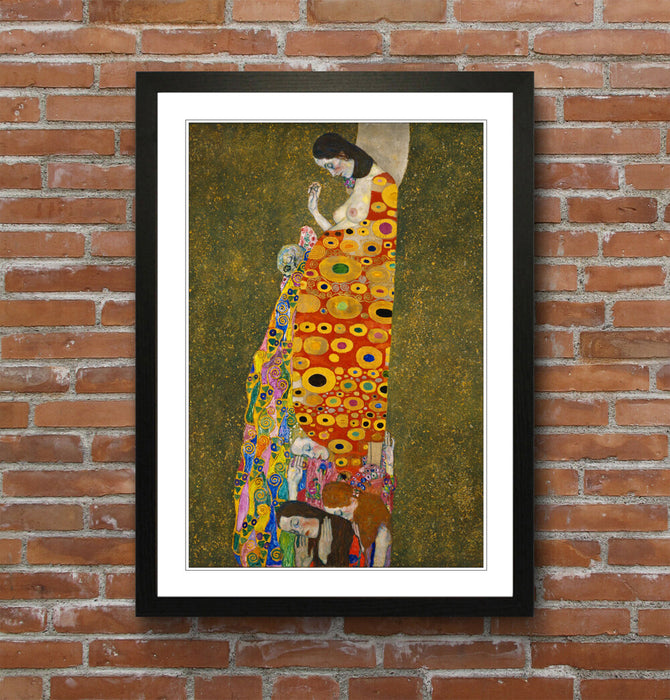 CANVAS WALL ART PRINT ARTWORK PICTURE FRAMED POSTER Love Gustav Klimt Hope 2
