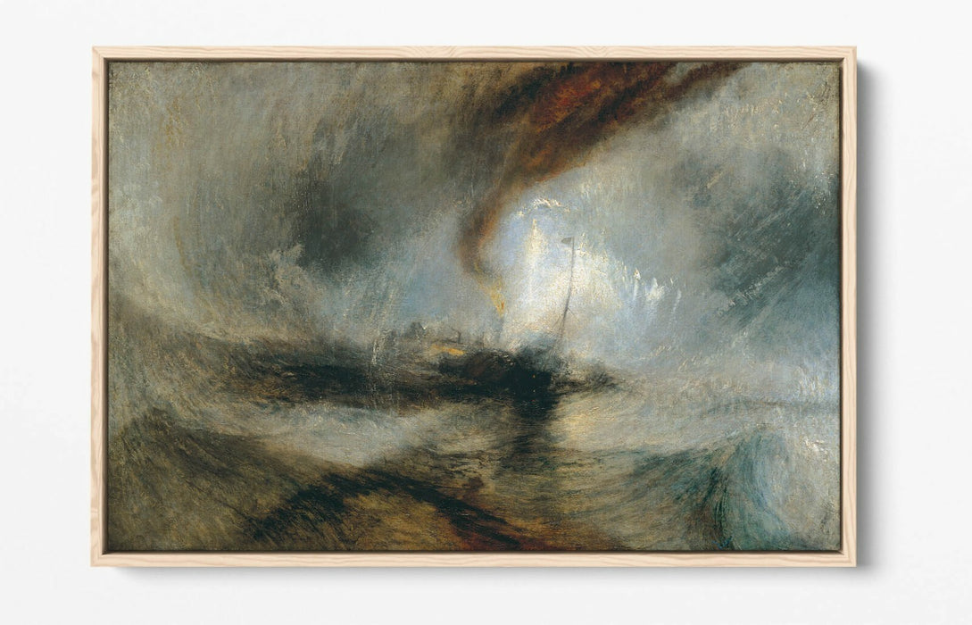 Canvas Wall Art | J M W Turner Art Print - Float Effect Canvas, Premium Frame