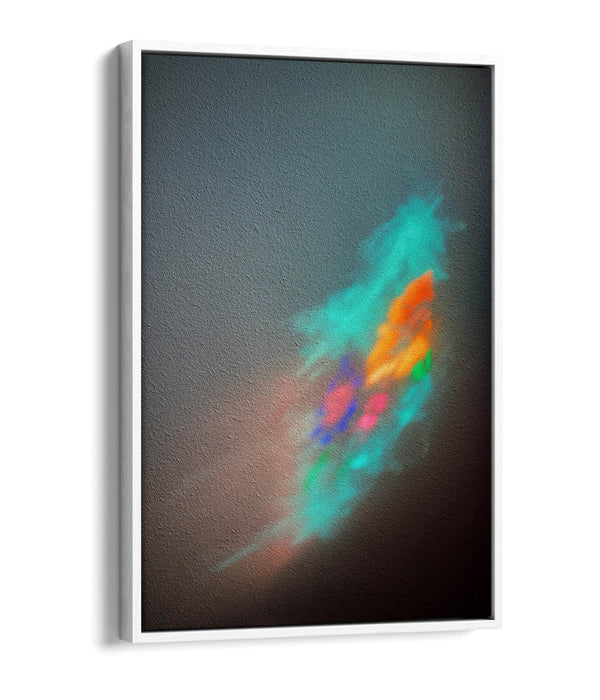 Galaxy Canvas Art - Colorful Space Art Float Effect Canvas Wall Print