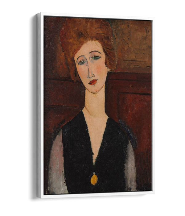 AMEDEO MODIGLIANI, PORTRAIT OF A WOMAN -FLOAT EFFECT CANVAS WALL ART PRINT