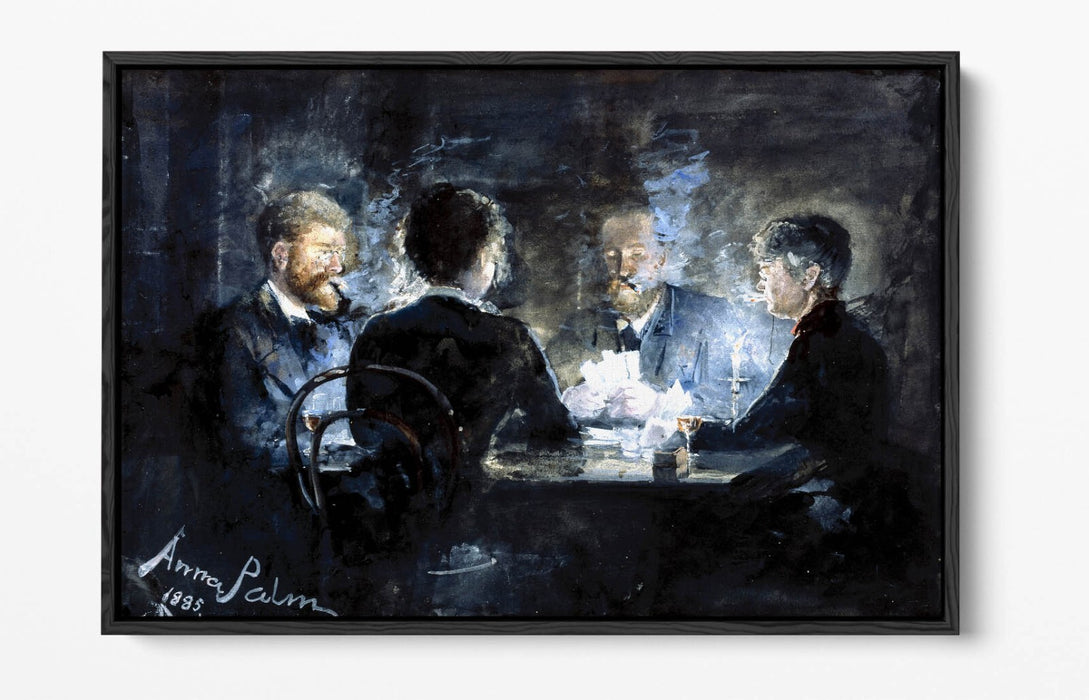 Float Effect Canvas - Anna Palm De Rosa A Game Of L'Hombre | Premium Wall Art