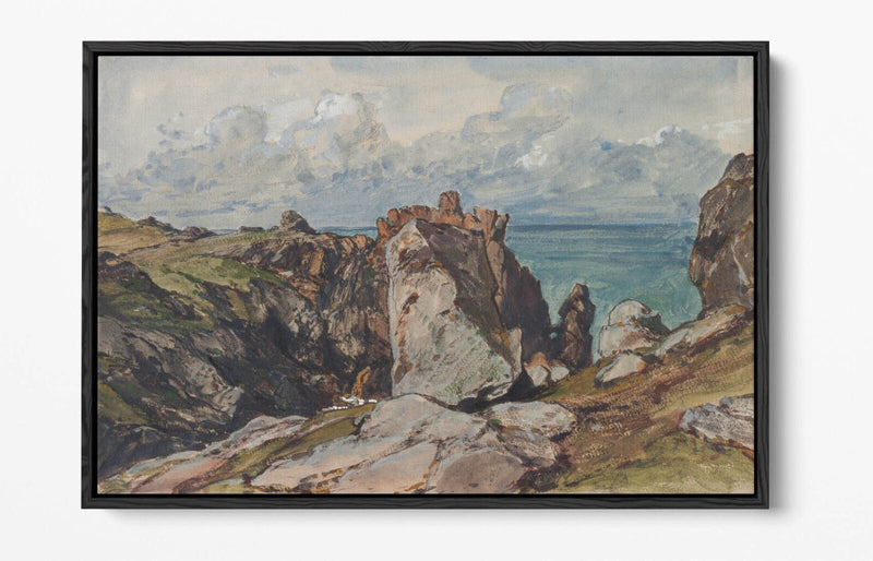 Float Effect Canvas Art | Coastal Seascape Print On 30mm Deep Frame – Handmade