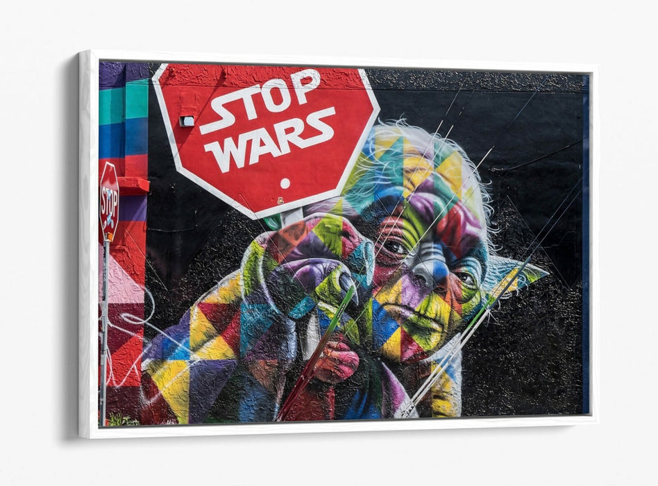 Yoda Canvas Wall Art - Handmade Star Wars Float Effect Canvas Print | Premium Frame