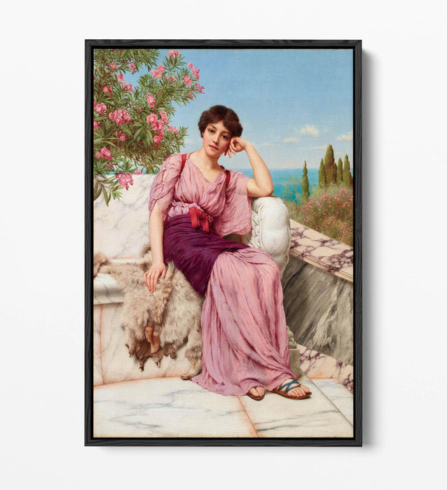 Canvas Wall Art – John William Godward Sweet Dreams Float Effect Print on 30mm Deep Frame