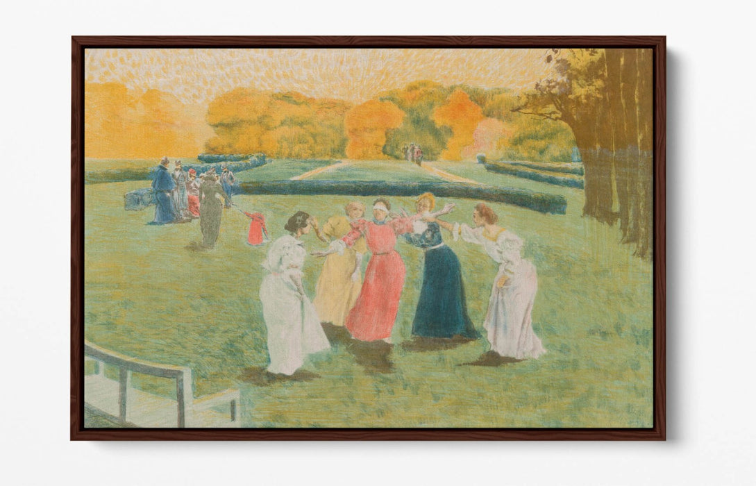 Canvas Wall Art | Alexandre Lunois Blind Man's Buff on Custom Deep Float Frame