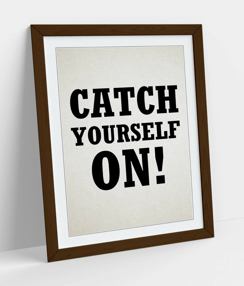 Framed Wall Art – Derry Girls Print With Quality Wood Frame & Irish Slang Art