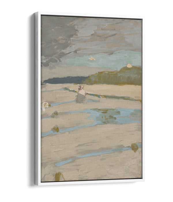 EDOUARD VUILLARD, BEACH AT SAINT-JACUT -FLOAT EFFECT CANVAS WALL ART PRINT