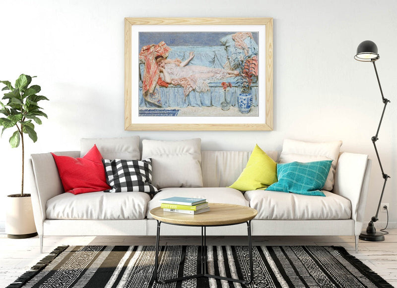 Framed Wall Art - Albert Joseph Moore Lilies Poster Print on Matte Paper