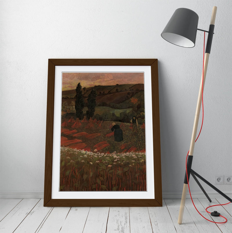 Framed Wall Art - Paul Serusier Harvest Buckwheat Art Poster Print 4 Sizes