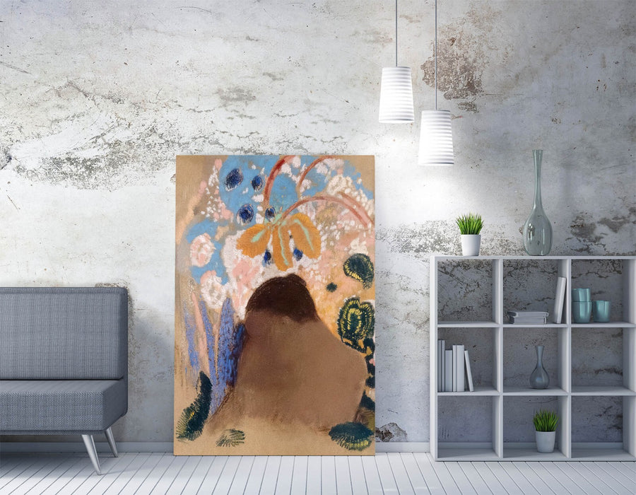 ODILON REDON, OPHELIA -CANVAS WALL ARTWORK PICTURE PRINT