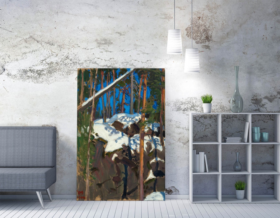 Canvas Wall Art – AskelI Gallen-Kallela Spring Sun Painting on Custom Frame