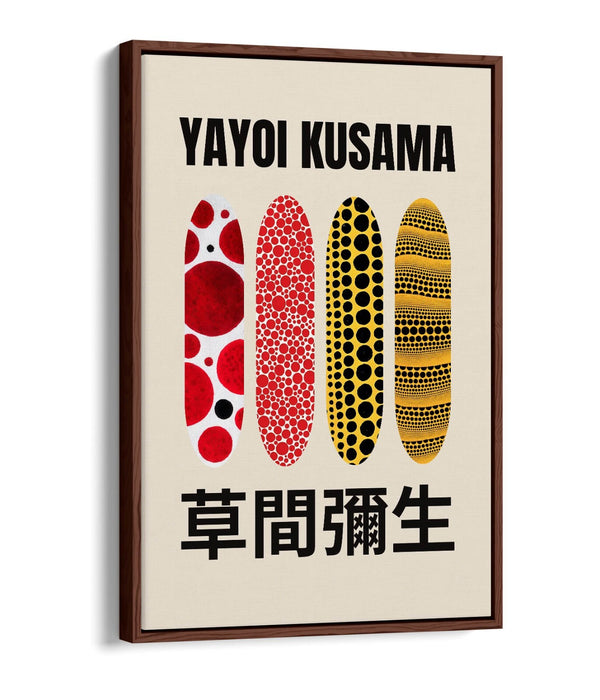 Float Effect Canvas Art – Yayoi Kusama Contemporary Canvas Print With Premium Varnish Finish