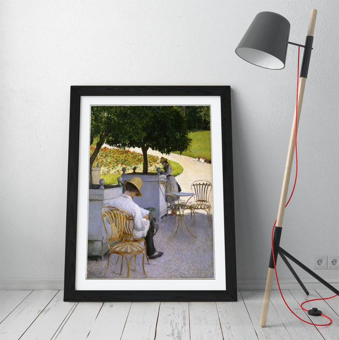 Framed Wall Art Poster - Gustave Caillebotte Orange Trees Painting | UK Made