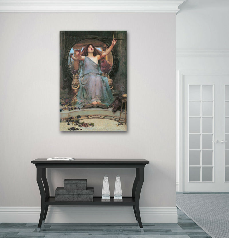 Canvas Wall Art – Handmade John W Waterhouse Circe Offering Cup Print | Vibrant Artwork