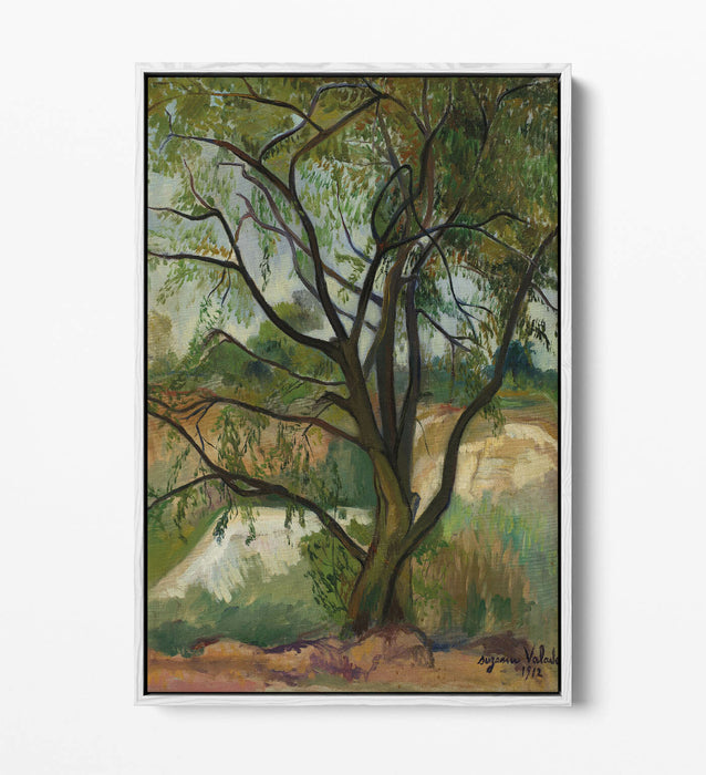 Canvas Wall Art - Suzanne Valadon The Tree | Float Effect Handmade Print