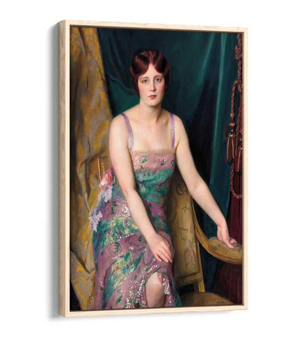 Canvas Wall Art - William McGregor Paxton Glitter Float Effect Print on Premium Frame