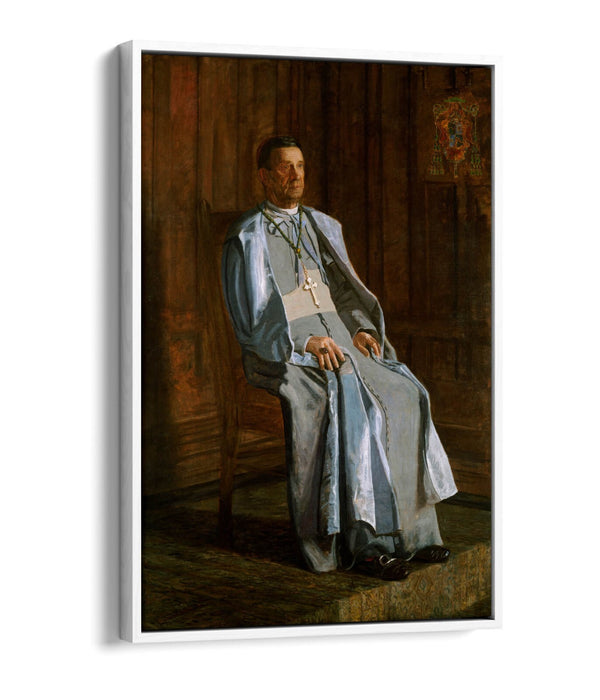 THOMAS EAKINS, ARCHBISHOP DIOMEDE FALCONIO -FLOAT EFFECT CANVAS WALL ART PRINT