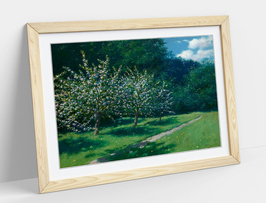 Framed Wall Art - Stanislaw Witkiewicz Apple Trees Painting | Matte Paper Print
