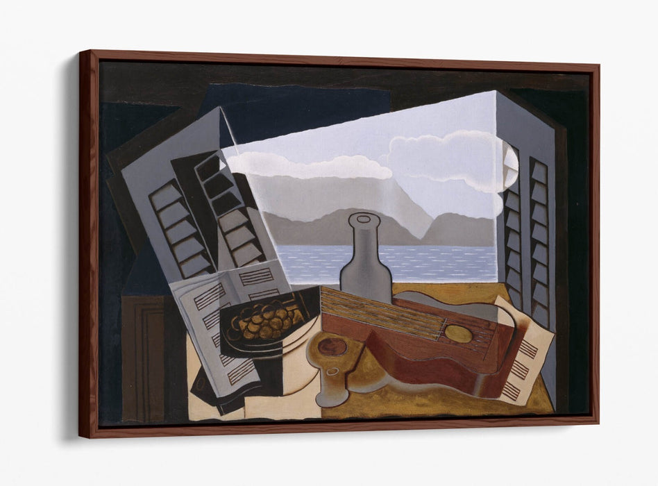 JUAN GRIS, THE OPEN WINDOW -FLOAT EFFECT CANVAS WALL ART PRINT