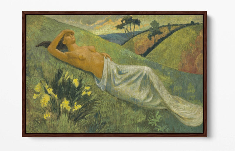 Float Effect Canvas Art – Vibrant Valkyrie At Rest Print on Premium 30mm Deep Frame