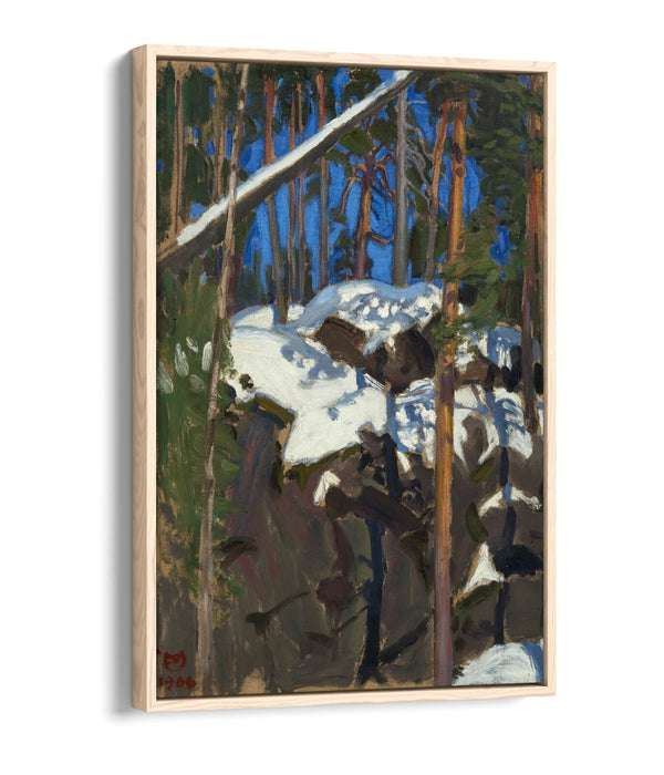 Float Effect Canvas Art - Spring Sun Painting on Premium MDF Frame Artwork