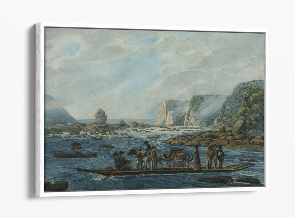 Canvas Wall Art - Susquehanna River Scene With Float Effect Premium Print