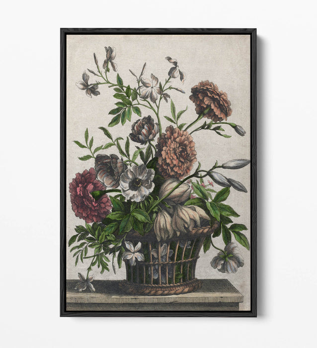 JEAN BAPTISTE MONNOYER, MARIGOLDS -FLOAT EFFECT CANVAS WALL ART PRINT
