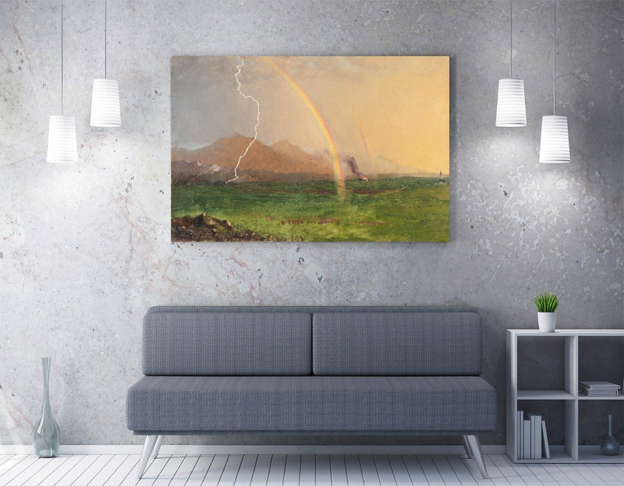 Canvas Wall Art – Frederic Edwin Church Thunderstorm in Alps Print on Archival Grade Canvas