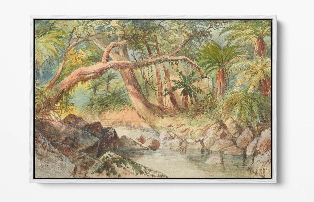 Canvas Wall Art Premium Float Effect Print By Nicholas Chevalier Holmes Bay