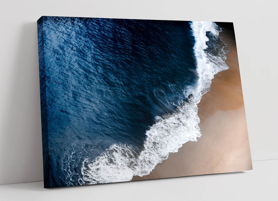 Seashore Canvas Wall Art - Aerial Photography Print | Coastal Home Decor Canvas