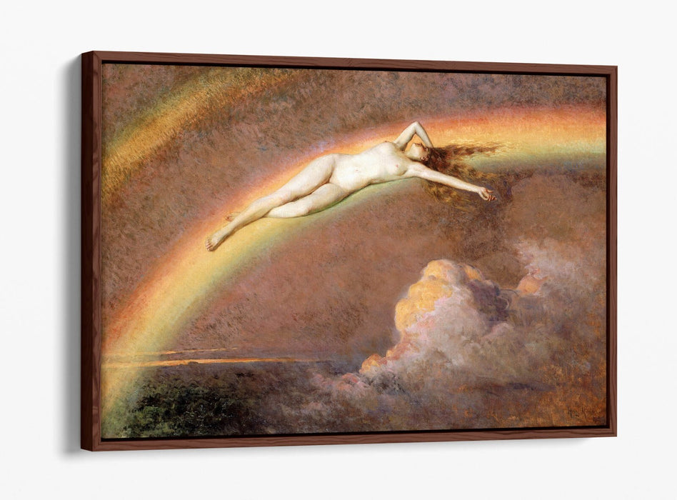 Float Effect Canvas Art – Premium Rainbow Art Print With 30mm Deep Frame