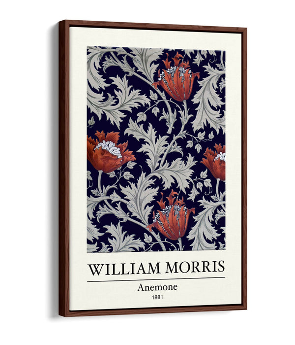 Canvas Art Print – William Morris Print With Float Effect Frame | Handmade UK Canvas