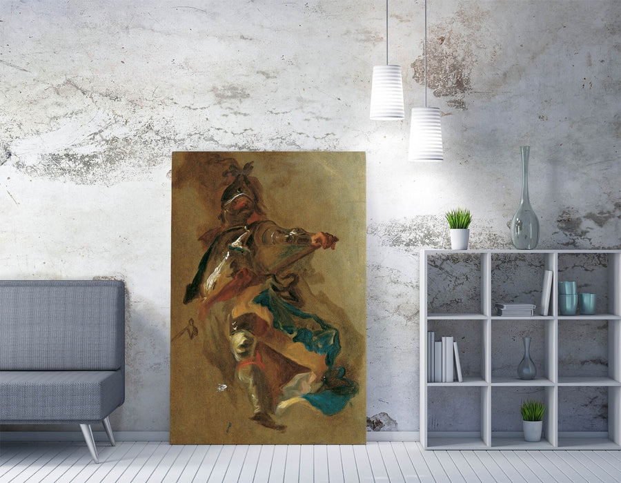 FRANZ MAULBERTSCH, STANDING COMMANDER -CANVAS WALL ART ARTWORK PRINT