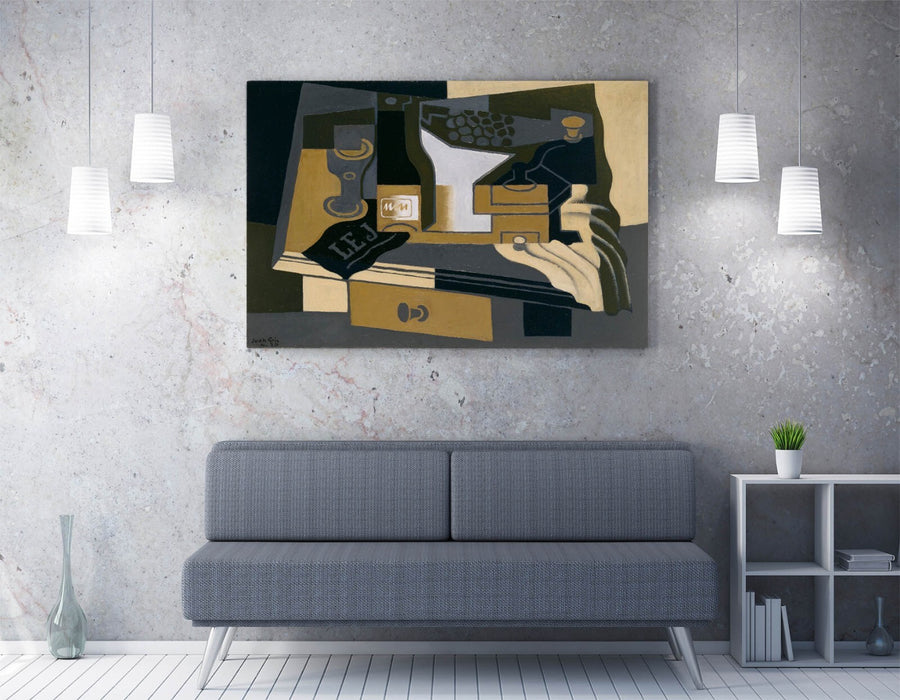 JUAN GRIS, COFFEE GRINDER -CANVAS WALL ARTWORK PICTURE PRINT