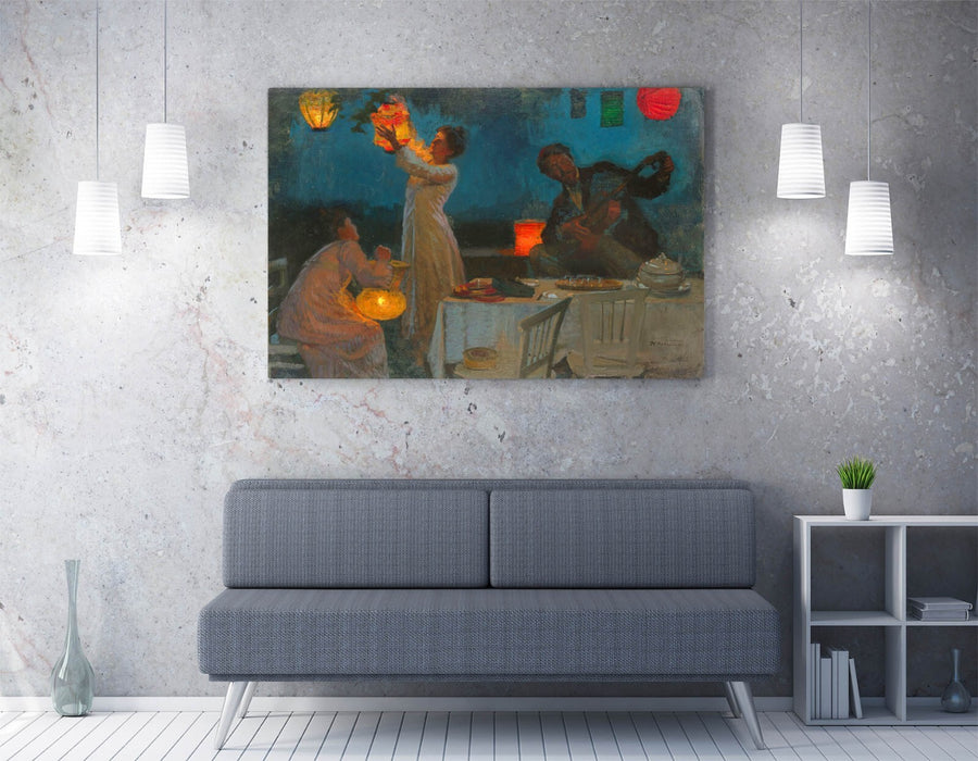 Canvas Wall Art - Max Pietschmann Lantern Studies Print | Handmade Canvas Art