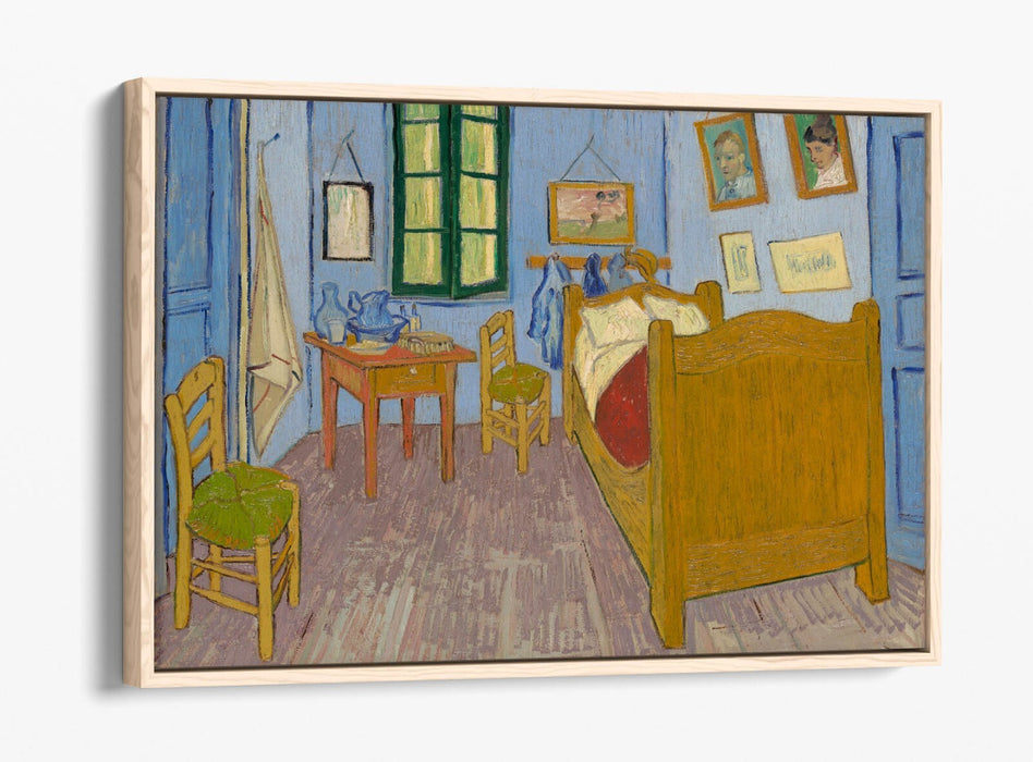 VINCENT VAN GOGH, BEDROOM IN ARLES -FLOAT EFFECT CANVAS WALL ART PRINT